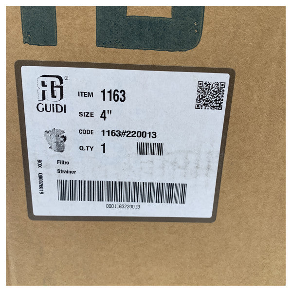 Guidi 1163 Series Bronze Sea Water Strainer 4 inch - 1163#220013