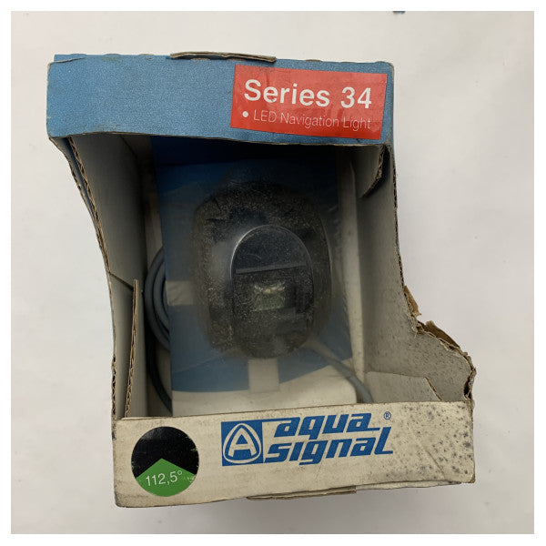 Aqua Signal seria 34 rufowe światło nawigacyjne LED czarne - 3852001000