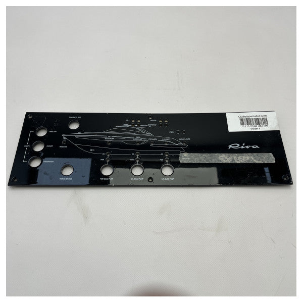 Original Riva Rivale 56 Bilgepumpe und Navigationslicht Bedienfeld schwarz - 387196