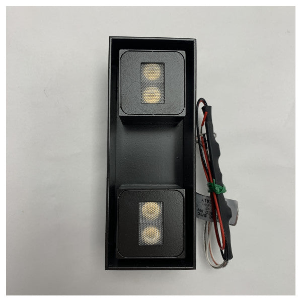 Zetacube Due Cubed 8W Black Wall Mount Lighting