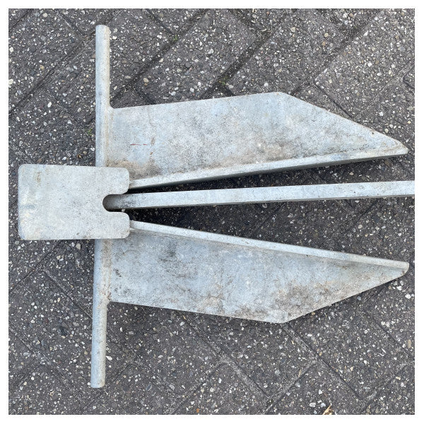 Sanguineti Danforth ankare högt håll galvaniserat 25 KG