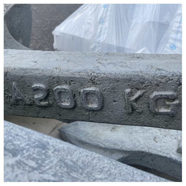 Sanguineti Hall anchor 200 KG galvanized RINA certified