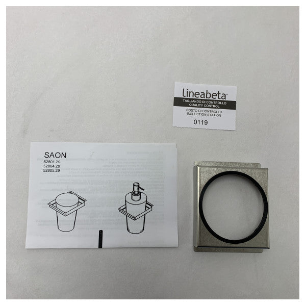 Lineabeta Marine-Grade ruostumattomasta teräksestä valmistettu saippua-annostelija 350ml - 52804.29