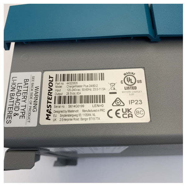 Mastervolt Chargemaster Plus 24V/80A 2 Output Battery Charger Czone - 44320805