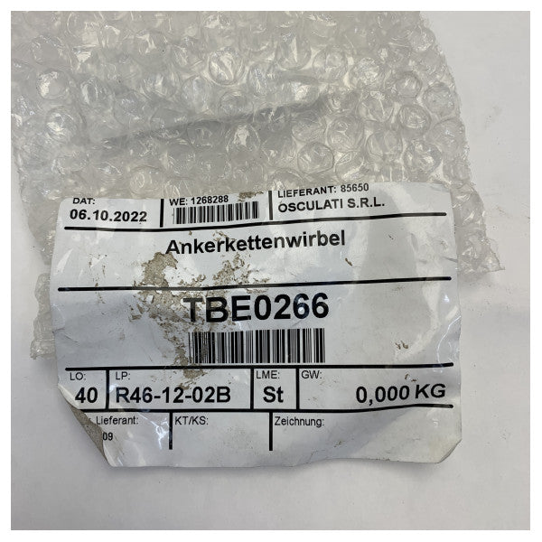 Osculati Üçgen 20 KG Paslanmaz Çelik Ahtapot Dönme - 01.740.09