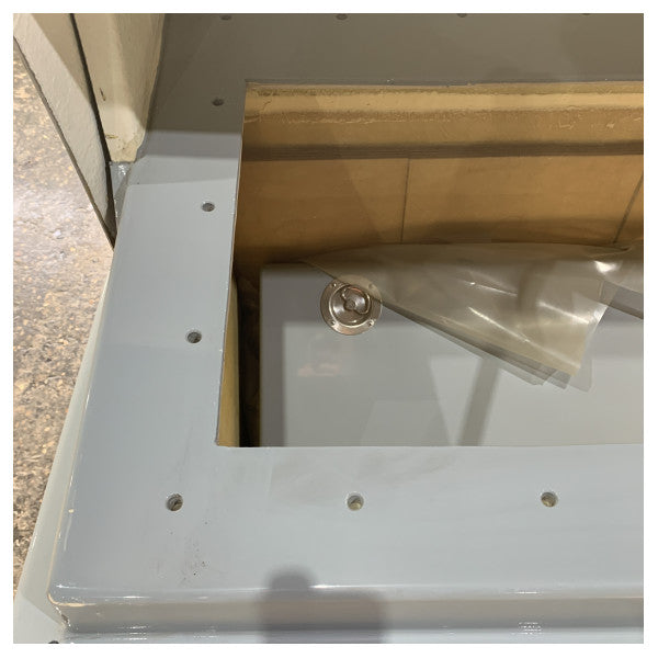 Console de navigation Flybridge GRP avec couvercle gris - L173 x l80 x H108