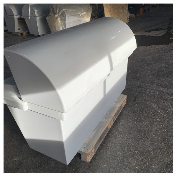 Console de navigation Flybridge GRP avec couvercle gris - L173 x l80 x H108
