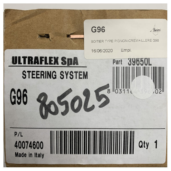 مضخة التوجيه اليدوية المصنوعة من الألومنيوم Ultraflex G-96 من الألومنيوم - 39650L