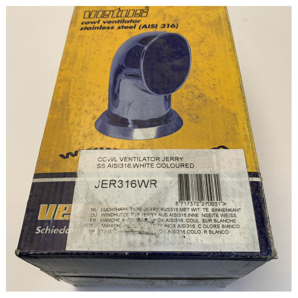 Vetus Cowl Ventilator Jerry 75 mm Edelstahl - JER316WR