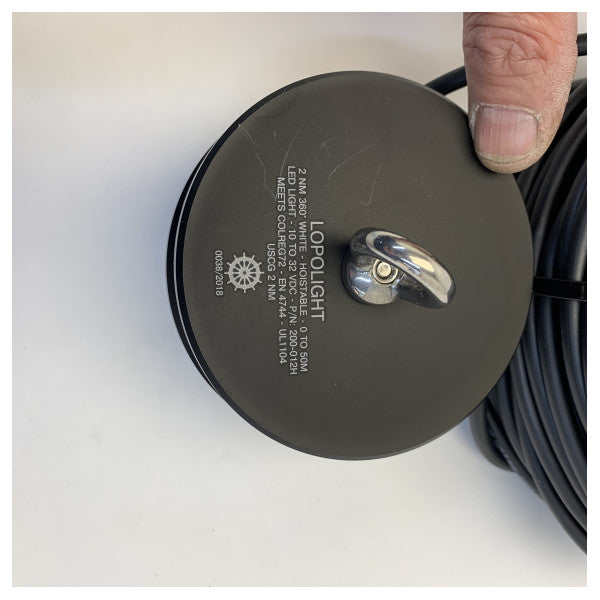 Lopolight 2nm valkoinen 360 asteen nostovalon ankkurivalo musta - 200-012H-B