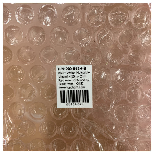 Lopolight 2nm valkoinen 360 asteen nostovalon ankkurivalo musta - 200-012H-B