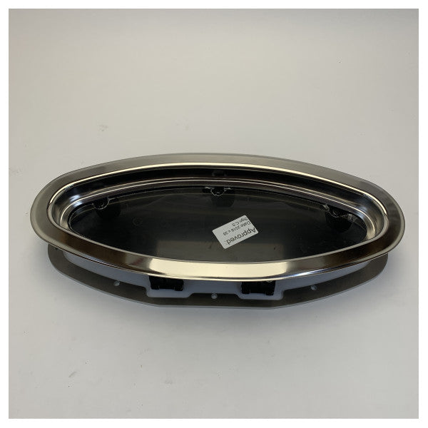 Porthole Ellittico Rutgerson 450 x 195mm Apertura Acciaio Inossidabile - A3330-190