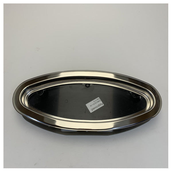 Porthole Ellittico Rutgerson 450 x 195mm Apertura Acciaio Inossidabile - A3330-190