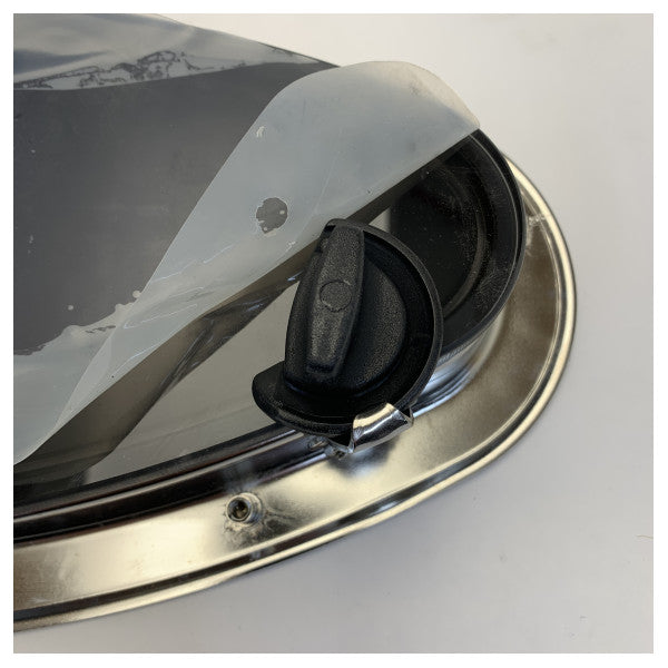 Porthole Ellittico Rutgerson 450 x 195mm Apertura Acciaio Inossidabile - A3330-190