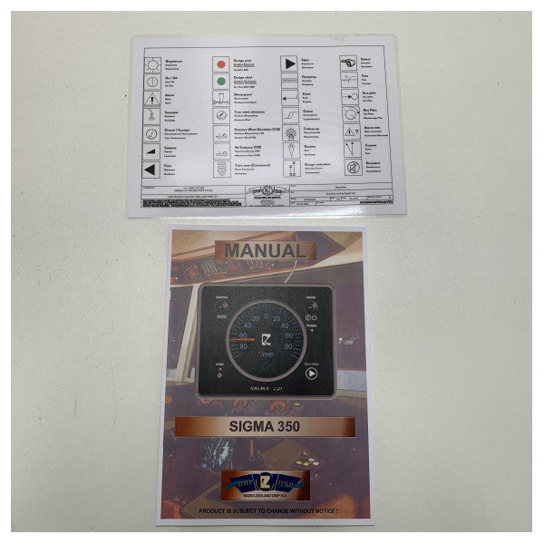 Radio Zeeland Rate of Turn Display | Control - Sigma350/90