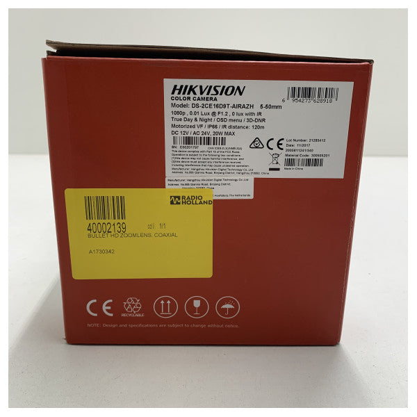 Hikvision DS-2CE16D9T 5 - 50 мм външна IP камера