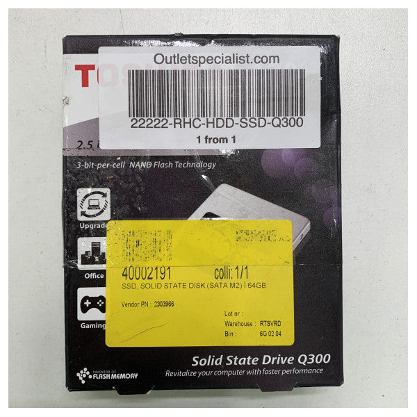 Toshiba HDD-SSD-Q300 hårddisk