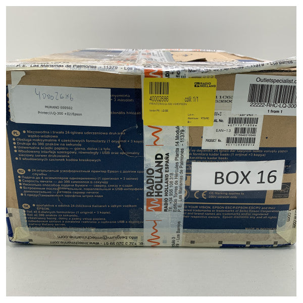 طابعة إبسون ذات المصفوفة النقطية من النوع الرمادي LQ-300+II