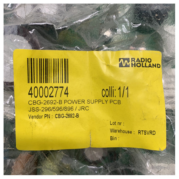 JRC MF/HF-radiovirtalähteen prosessorikortti - CBG-2692-B