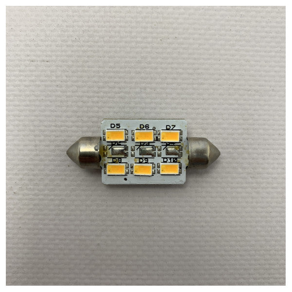 Kraftige 10W CREE LED-festoner - 38 mm varmt hvidt lys med høj effektivitet