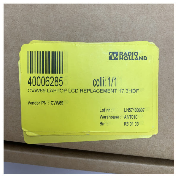 DELL CVW69 17,3-tuumainen WXGA + LCD-näyttö LED vaihto