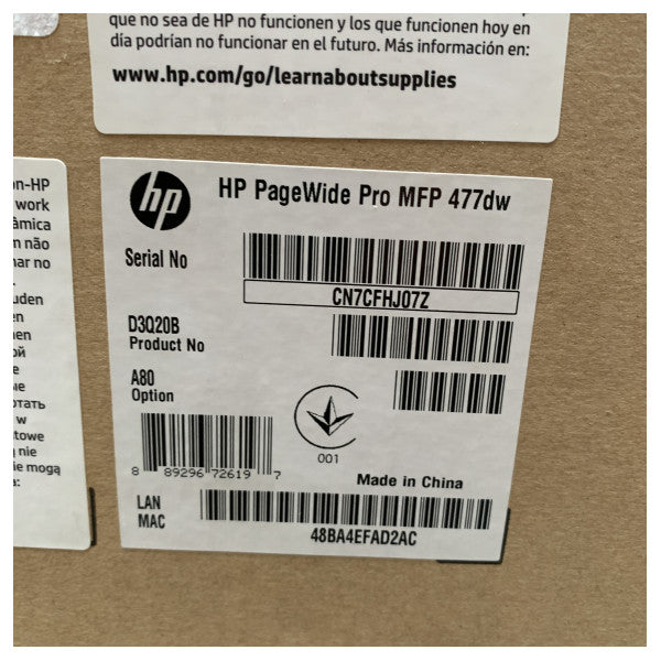 HP Pagewide Pro 447DWインクカートリッジプリンター|スキャナー|ファックス