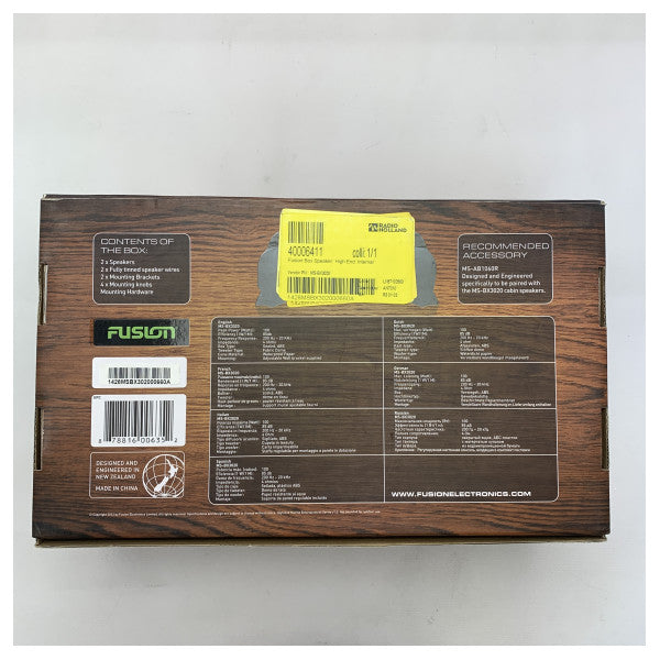 Fusion MS-BX3020 high-end kabinehøjttalere sort 3-tommer sæt