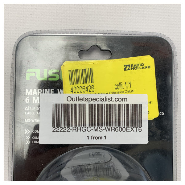 Fusion MS-WR600EXT6 6M kabelansluten förlängningskabel för fjärrkontroll