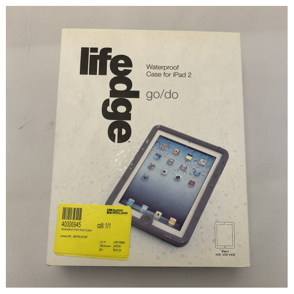 Scanstrut Lifedge Waterproof iPad 2 Case Gray -IP2 -GY/WT