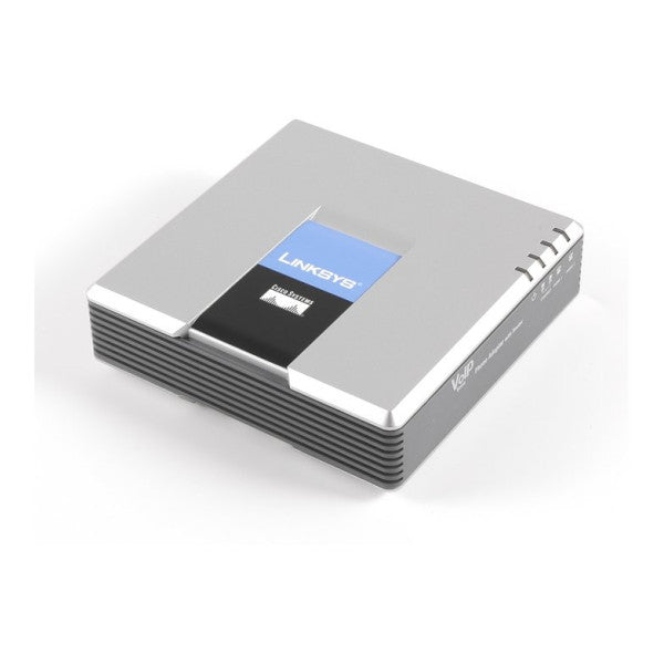 Linksys SPA2102 VoIP-adapter med 2 portar och tydlig röstkvalitet