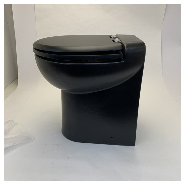 Planus Stilo Plus 530 High Electric Marine Toilet Sort med blød lukning 24V