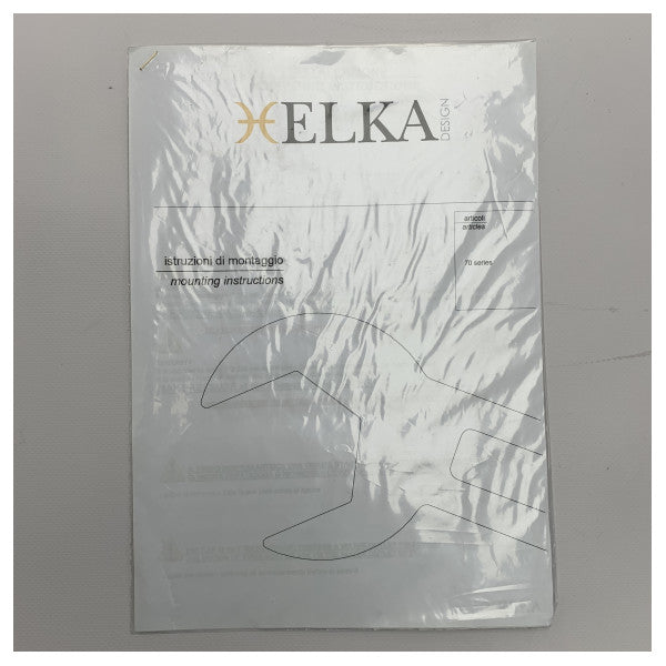 Elka série 70 em aço inoxidável com duche de pavimento amovível e dobrável