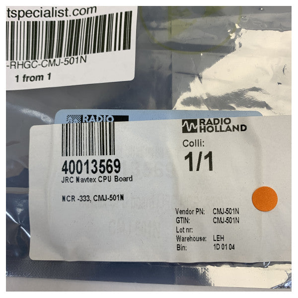 JRC Navtex NCR333 CPU Kartı CMU-501N