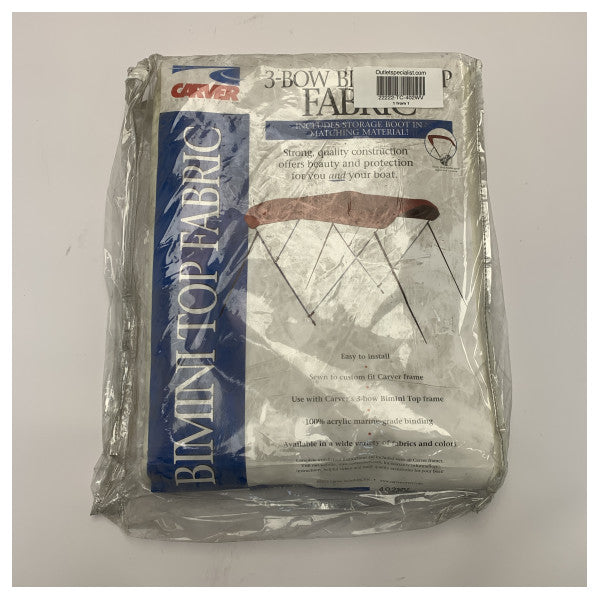Carver 3 Bogen 67 bis 72 Zoll White Vinyl Bimini Canvas - 402WV