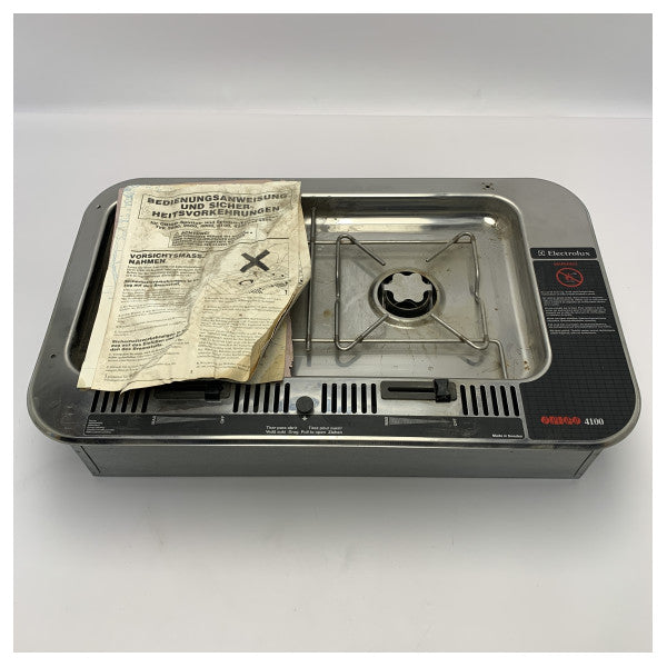 Dometic Origo 4100 fornello ad alcool a 2 fuochi in acciaio inox senza piastra di vetro