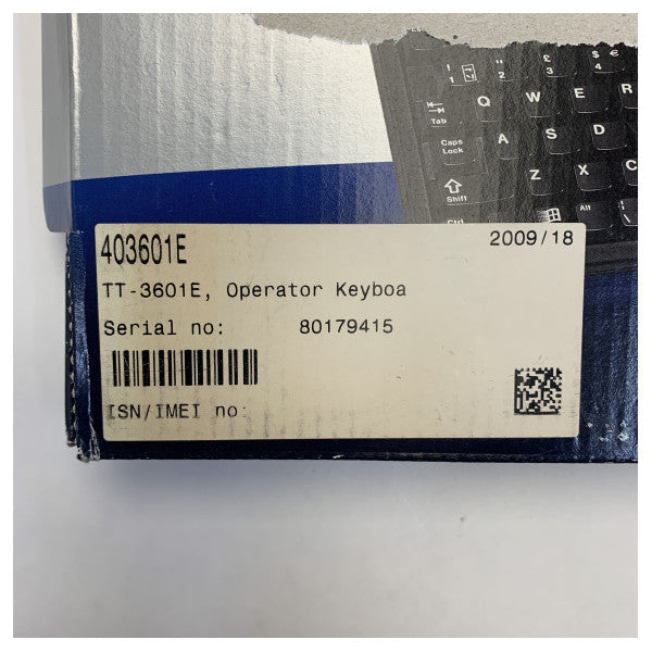 MF/HF SSBデータ端末用のSailor KB4641E / TT-3601Eマリンキーボード