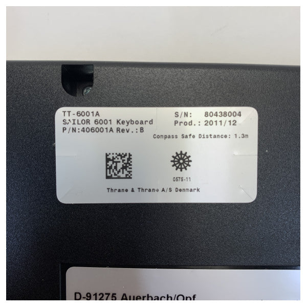 Sailor 406001A Tastiera Kompatt għall-serje 6001