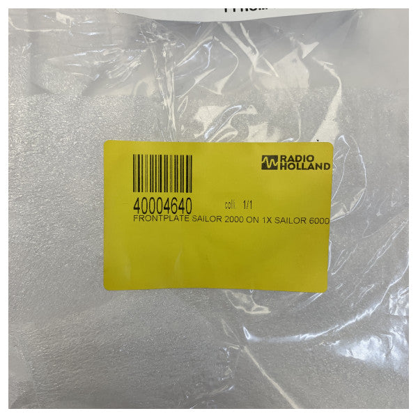 Placa frontal de montaje Sailor 2000 negra - 2000-6000