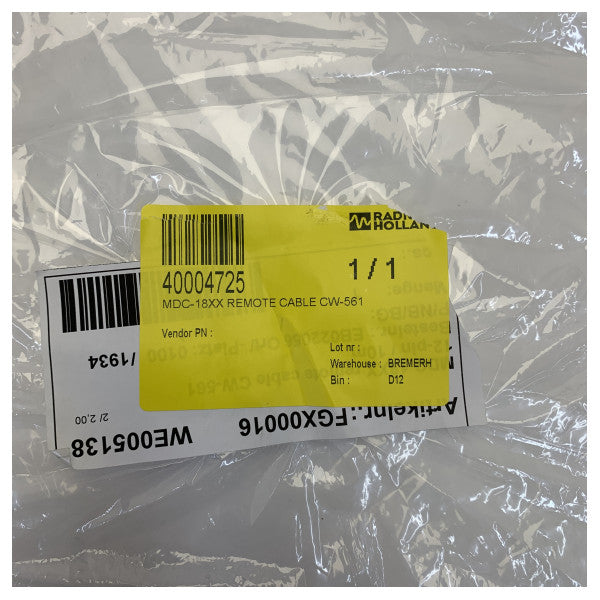 كابل اتصال شاشة التحكم عن بُعد CW-561 أسود