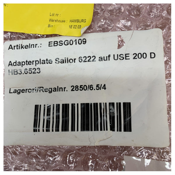 Piastra di montaggio universale Sailor per SAILOR 6222 da utilizzare con il console marino 200 D