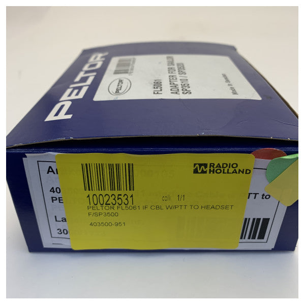 Peltor FL5061 интерфейсен кабел с PTT за слушалки Sailor SP3510 и SP3520