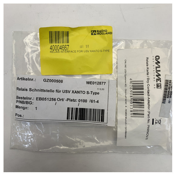 Αντάπτορας Ρελέ Ξηρού Επαφής - PHXNOV-I