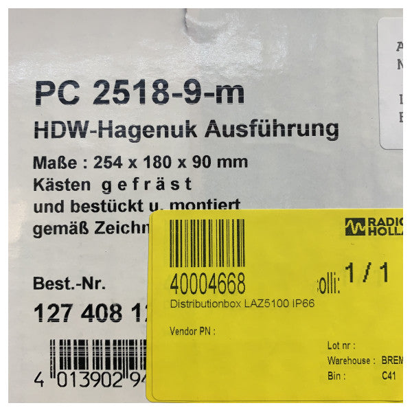 Marin elektrisk anslutningsbox GZ000520 för L3 LAZ 5100 ekolod