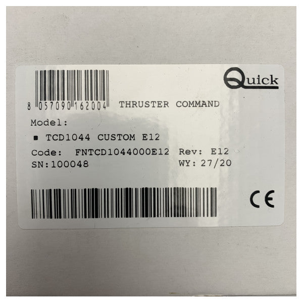 クイック TCD1044 デュアル・ジョイスティック・コントローラー(船首・船尾スラスター用