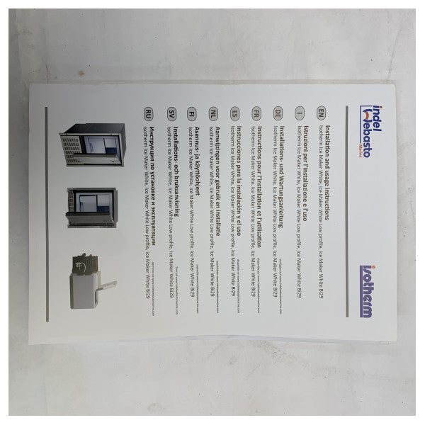 Isotherm Ice Drink Ανοξείδωτος Χάλυβας Ενσωματωμένος Ναυτικός Μηχανισμός Παραγωγής Πάγου 230V - 5W08A11IMN000