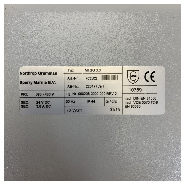 Northrop Grumman - Sperry Gyro Power Supply 060208-0000-000