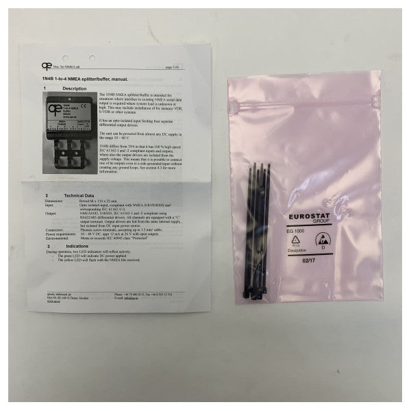 Qwerty Electrónica NMEA Buffer 1N4B-9244 G 1 en 4salidas