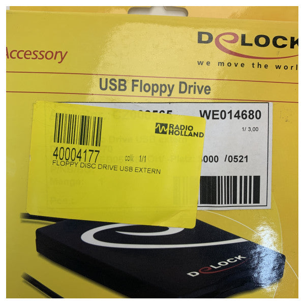 DeLOCK Unidade Externa de Disquetes USB 3,5 polegadas 1,44MB FDD Reader para Windows & Mac