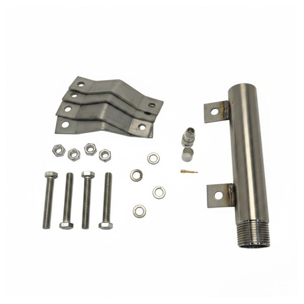 Marine Grade Stainless Steel 1 Inch Pipe Clamp Set - Corrosion Resistant