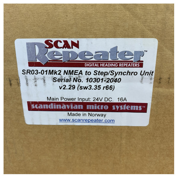 Skandinaviska Mikro System Gyrokompass Repeater Kontrollenhet - SR03-01Mk2